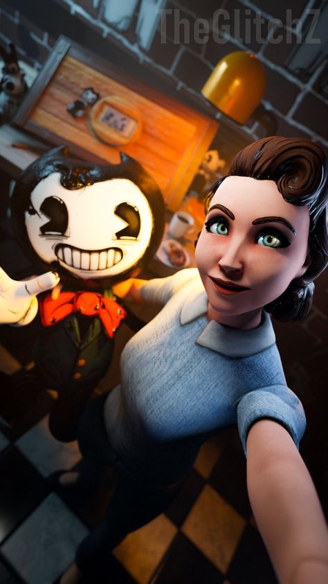 Bendy And The Dark Revival Wallpaper, Bendy And The Dark Revival Bendy, Audrey Bendy And The Dark Revival Fanart, Audrey X Ink Demon, Bendy X Audrey, Audrey Bendy And The Dark Revival, Batdr Audrey, Audrey Batdr, Bendy And The Ink Machine Wallpaper