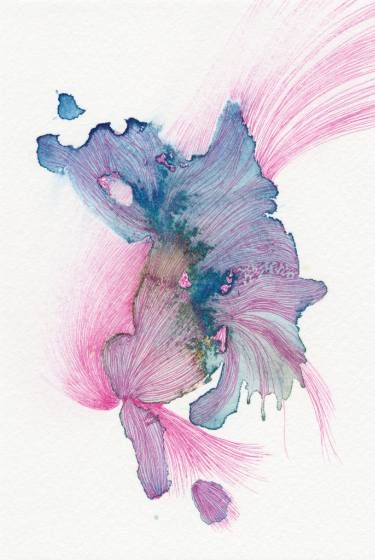 Saatchi Art Artist Satomi Sugimoto; Drawing, “Butterfly [#SS16DW008]” #art Drawing Butterfly, Watercolor And Pen, Design Pattern Art, Pen On Paper, Textile Wall Art, Nature Drawing, Alcohol Ink Painting, Butterfly Painting, Alcohol Ink Art