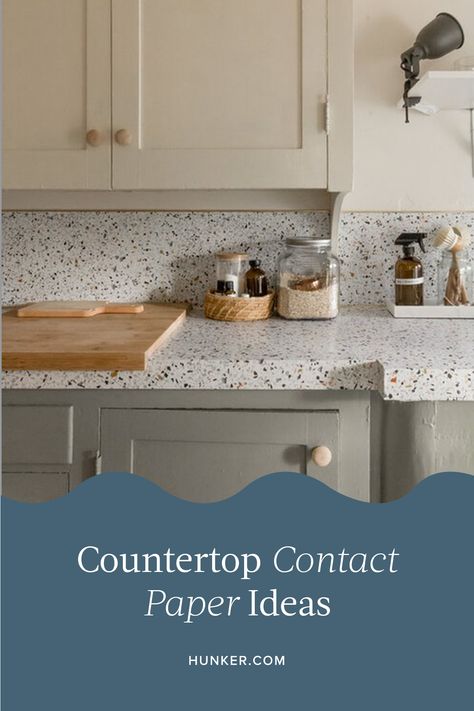 Wallpaper On Countertops, Vynil Countertops, Counter Contact Paper Kitchen, Contact Paper Kitchen Countertop, Contact Paper Bathroom Counter, Kitchen Counter Contact Paper, Contact Paper Countertop Kitchen, Rental Countertop Makeover, Wrapped Countertop