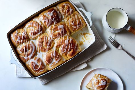 Orange-Scented Olive Oil Sticky Buns (Cinnamon Rolls) Recipe on Food52, a recipe on Food52 Sticky Buns Recipe, Orange Olive Oil, Sticky Buns Recipes, Buns Recipe, Sweet Buns, Olive Oil Cake, Orange Scent, Sticky Buns, Bun Recipe