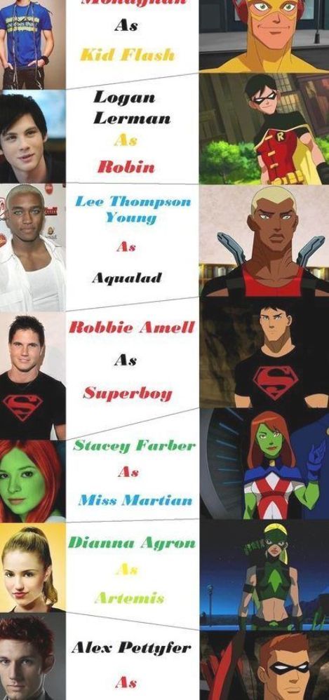 Young Justice Fan Cast by  on @deviantART Wow preeeety good!!! Young Justice League, My Legacy, Robbie Amell, Alex Pettyfer, Random Places, Blonde Ponytail, Kid Flash, Univers Dc, Logan Lerman