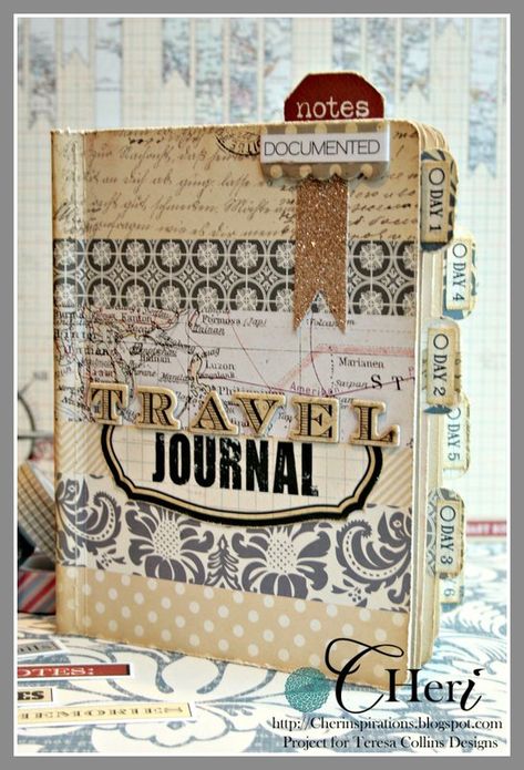 Vacation Journal, Mini Album Ideas, Teresa Collins, Smash Journal, Travel Album, Scrap Album, Smash Books, Album Ideas, Mini Journal