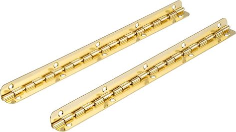 Long Brass Plated Piano Hinges | 7-1/2" Long | 90 Degree Stop | Pack of 2 | Humidor, Box, Case Hinges | DL-C1361-19010BPS (1) - - Amazon.com Humidor, 90 Degree, 90 Degrees, Hinges, Piano, Plating, Brass