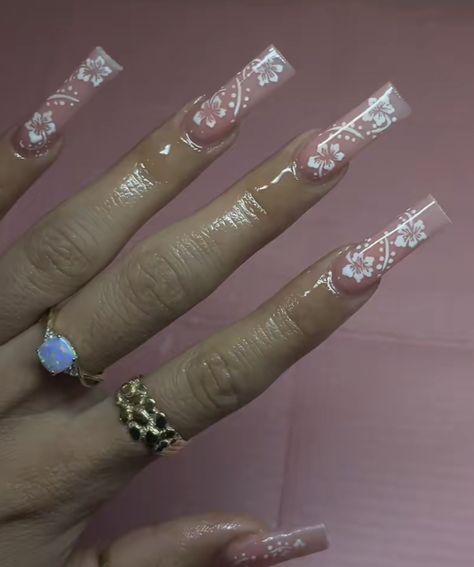 Grunge Nails, Summery Nails, Unique Acrylic Nails, White Nail, Bling Acrylic Nails, Acrylic Nails Coffin Short, Kawaii Nails, Pink Nail, Pink Acrylic Nails