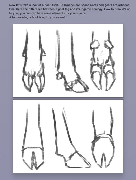 Deer Feet Drawing, Human With Hooves, Goat Hoof Drawing Reference, Goat Feet Drawing, Dear Legs Drawing, Goat Hooves Reference, Fox Legs Drawing, Sheep Anatomy Study, How To Draw Deer Legs