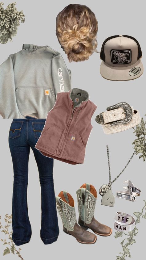 Country Outfits Women Dresses, Roblox Country Outfit Codes, Country Bonfire Outfit, Country Girl Fits For School, Wrangler Purse Outfit, Cute Winter Outfits Western, Cute Country Clothes, Real Country Girl Outfits, Country Wishlist