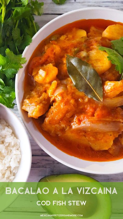 Puerto Rican Cod Fish Stew, Bacalao Recipe Puerto Rico, Bacalao Guisado Puerto Rico, Filipino Ulam, Bacalao Recipe, Cod Fish Recipes Baked, Cod Stew, Cod Dishes, Cod Fish Recipes