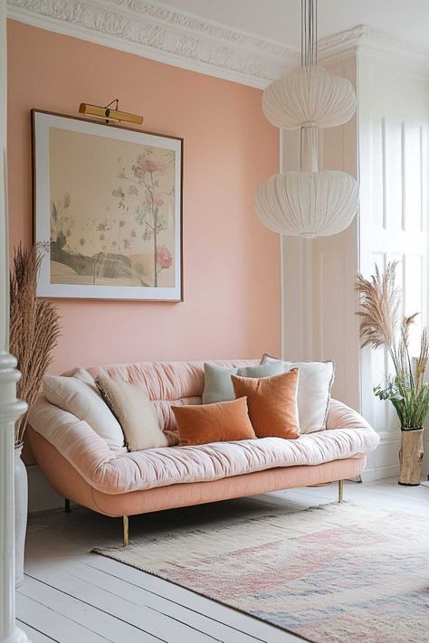 50+ Muted Pink Living Room Ideas That’ll Make You Blush Pink Living Room Ideas, Pink Living Room, Muted Pink, Beautiful Living Rooms, Living Room Design, Pink Accents, Living Room Ideas, Maximize Space, Minimalist Living Room