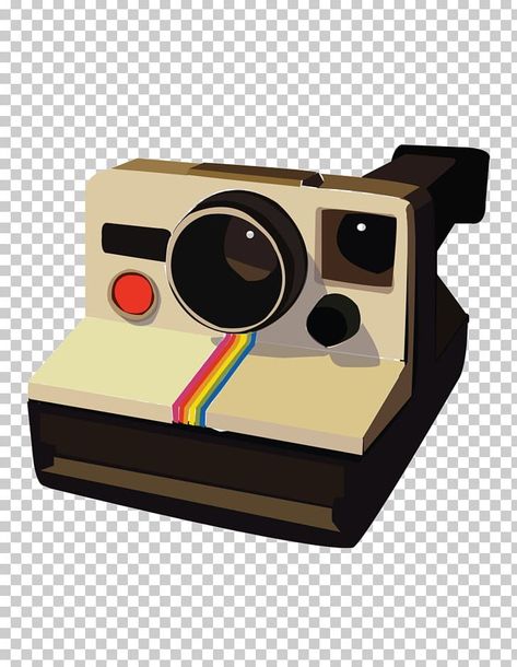 Polaroid Camera Clipart, Polaroid Camera Png, Polaroid Camera Drawing, Png Camera, Camera Clipart, Camera Polaroid, Polaroid One Step, Camera Illustration, Camera Drawing