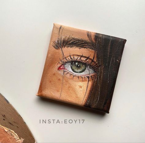 Mini Canvas Art Aesthetic Acrylic, Square Canvas Painting Ideas Aesthetic, Simple Art Drawings, Simple Drawing Ideas, Sketch Simple, Easy Tattoo, Art Drawing Ideas, Trending Ideas, Small Canvas Paintings