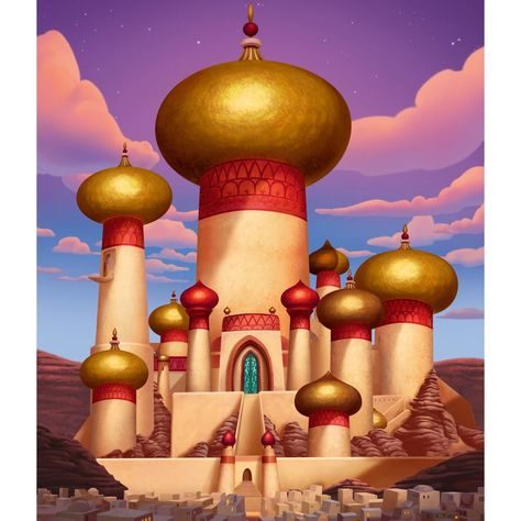 limited edition Jasmine Castle, Fairy Tale Stories, Disney Backgrounds, Castle Collection, Castle Disney, Castle Background, Castle Gate, Disney Jasmine, Disney Animators Collection