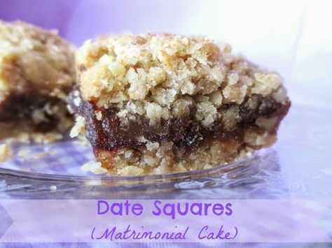 Matrimonial Cake, Blueberry Sour Cream Pie, Belle Of The Kitchen, Sour Cream Pie, Brownie Bars, Date Squares, Easy Treat, Blueberry Desserts, Butter Bars