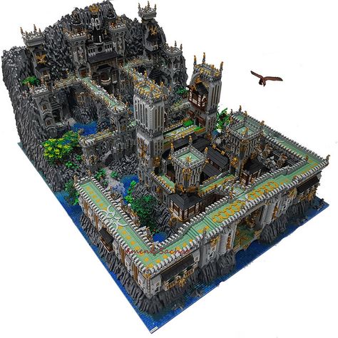 #lego #legocastle #castlefantasy #legoart #bhinnekalug #legomoc #moccastle Awesome Lego Creations, Lego Architecture Building, Lego Blueprint, Lego Kingdoms, Lego Structures, Lego Hacks, Minecraft Lego, Lego Sculptures, Lego Display