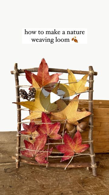 Stick Weaving, Nature Weaving, Pumpkin Fairy House, Diy Kite, Diy Wool Felt, Felted Acorns, Weaving Looms, Diy Wool, Felt Fairy