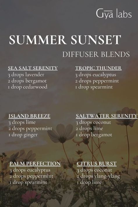 Summer Doterra Diffuser Blends, Summer Night Diffuser Blend, Summer Solstice Diffuser Blend, Late Summer Diffuser Blends, Summer Solstice Essential Oil Blend, Summer Oil Diffuser Blends, August Diffuser Blends, Evening Diffuser Blends, Summer Essential Oil Blends