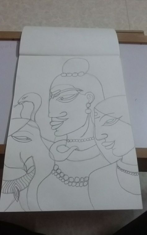 Easy and quick to draw Shiv And Parvati Drawing, Parvati Drawing, Shiv And Parvati, To Draw, Drawings