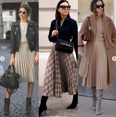 Pleated Skirt And Trench Coat, Brown Pleated Skirt Outfit Winter, Leather Pleated Skirt Outfit Winter, Pleated Skirt Outfit Winter, Brown Pleated Skirt Outfit, Leather Pleated Skirt Outfit, Long Pleated Skirt Outfit, Pleated Midi Skirt Outfit, Skirt Outfit Winter