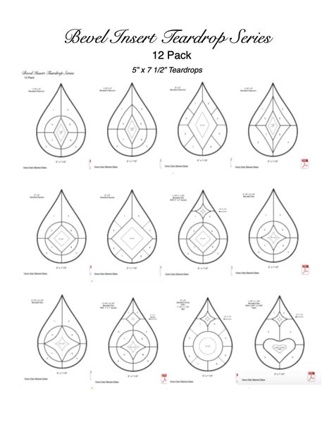 Traditional Stained Glass Patterns, Stained Glass Teardrop, Stained Glass Simple Patterns, Teardrop Stained Glass Patterns, Simple Stained Glass Patterns, Catholic Church Stained Glass, Teardrop Pattern, Copper Wire Crafts, Diy Stained Glass Window