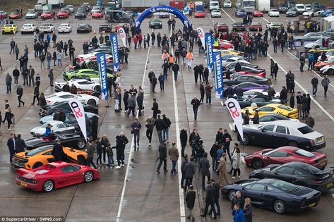 Hundreds of petrolheads turned out for a supercar meet up in Leicestershire to compare their fancy motors Car Meeting, Zine Project, Meet Up, Car Corvette, Mechanics Jacket, Car Meet, Outfit Collection, Event Producer, Car Shows