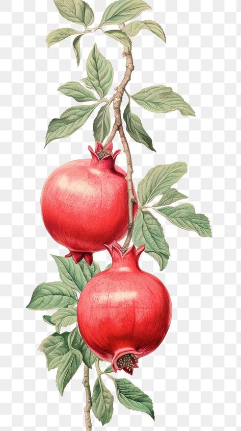 Pomegranate On Tree, Wallpaper Pomegranate, Yalda Cake, Pomegranate Background, Sketch Fruit, Pomegranate Aesthetic, Pomegranate Illustration, Draw Fruit, Pomegranate Drawing