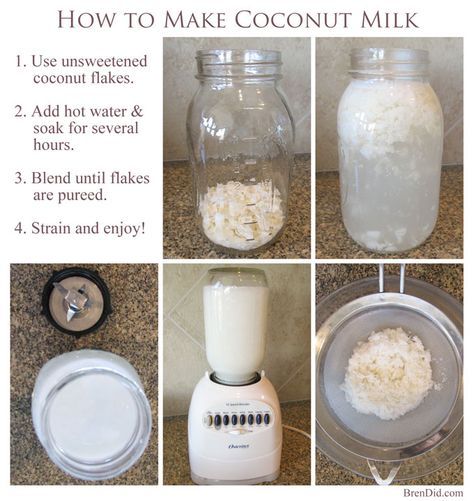 Save money with this easy coconut milk recipe. It's simple and you get free coconut flour! You'll be happy to learn this simple trick from BrenDid.com. Cooking With Coconut Milk, Resep Vegan, Avocado Cake, Oat Milk Recipe, Make Coconut Milk, Cake Easter, Coconut Milk Recipes, Food Recipes Healthy, Vegan Milk