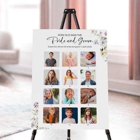 How Old Were They Bride & Groom Bridal Shower Sign How Old Were The Bride And Groom Game, Find The Guest, Shower Pics, Fun Bridal Shower Games, Bridal Shower Sign, Bridal Shower Printables, Wedding Activities, Wedding 2025, Bridal Shower Game