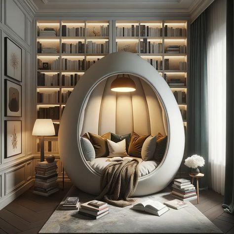 Top 15 Modern Reading Nook Ideas for Adults to Fuel Creativity - DreamyHomeStyle Reading Room Ideas For Adults, Small Reading Corner Living Room, Reading Nooks For Adults, Reading Room Aesthetic, Library Room Cozy, Home Library Design Cozy, Reading Room Ideas Cozy, Classic Wardrobe Design, Home Library Room