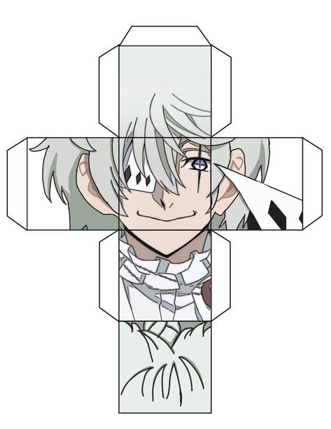 Bsd Paper Cube, Bsd Cubecraft, Nikolai Bsd Manga Panels, Nikolai Papercraft, Bsd Printables, Bungo Stray Dogs Papercraft, Fyodor Papercraft, Ranpo Papercraft, Bsd Template