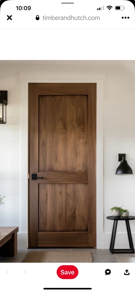 Cedar Doors Interior, Dark Interior Doors Farmhouse, Knotty Alder Interior Doors And Trim, Dark Stained Doors With White Trim, Wood Stained Trim Interior, Trim Stain Colors Interior, Dark Wood Interior Doors, Stained Doors And Trim, Stained Wood Interior Doors