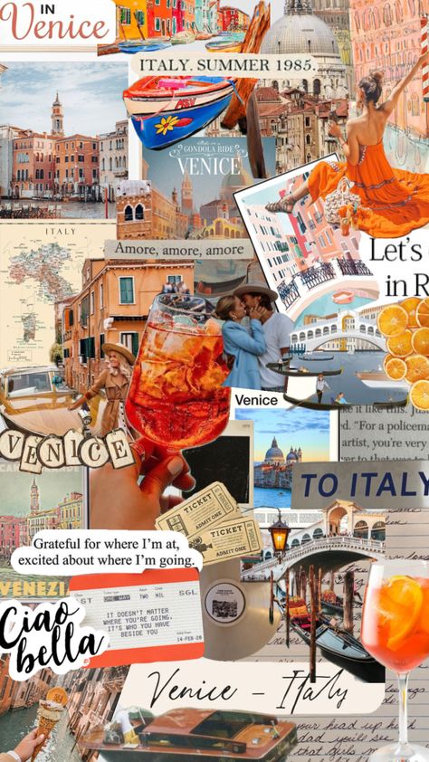 Venice Venice Italy Aesthetic Wallpaper, Venecia Aesthetic, Venice Moodboard, Venice Scrapbook, Venice Summer, Bestie Trip, Venice Aesthetic, Menu Design Inspiration, Mediterranean Summer