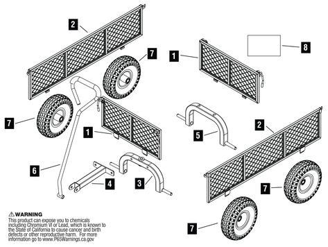 GOR610 - Gorilla Carts Lounge Wagon, Diy Cart, Yard Cart, Dump Cart, Hand Cart, Atv Trailers, Farm Layout, Garden Cart, Steel Bed