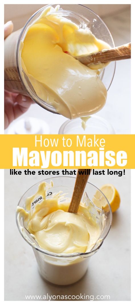 easy homemade mayonnaise recipe whipped in a cup Easy Homemade Mayonnaise, How Long Does Homemade Mayo Last, Small Batch Mayonnaise, How Do You Make Mayonnaise, Fermented Mayonnaise Recipe, Condensed Milk Mayonnaise Recipe, Diy Kewpie Mayo, Copycat Hellman's Mayonnaise, Best Mayonnaise Recipe