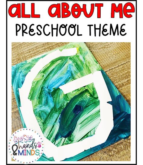 All About Me Preschool Theme | Busy Hands and Minds This Is Me Portrait Preschool, Wonderful Me Art For Preschool, All About Me Discovery Preschool, Curious Me Preschool Activities, Second Week Of Preschool Activities, All About Me Preschool Projects, All About Me Art And Craft, All About Me Crafts For Toddlers Easy, All About Me Science Activities