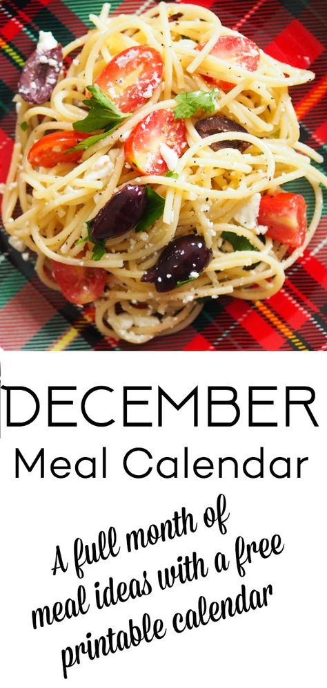 December Meal Planning Calendar - another month of meals, free printable meal calendar, month of meal ideas December Meal Plan Ideas, December Meal Ideas, December Meals, December Menu Plan, December Meal Plan, December Monthly Meal Plan, Monthly Supper Calendar, Month Dinner Calendar, Meal Plan Monthly Calendar