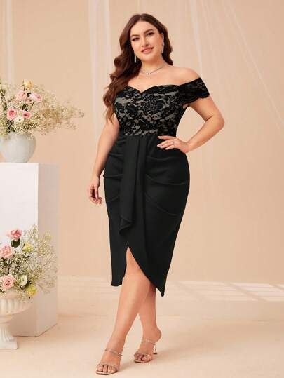 Plus Size Gowns, Prom Wedding, Lace Bodice, Cocktail Dresses, Dress P, Semi Formal, Elegant Dresses, Wedding Guest Dress, Diy Clothes