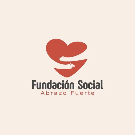 Logo Icono Corazón Abrazo Grupo Social Comunidad Minimalista Simple Rojo Gris - Templates by Canva Great Logos, Fashion Logo, Logo Templates, Brand Identity, Design Details, Color Palette, Typography, Logo Design, Graphic Design