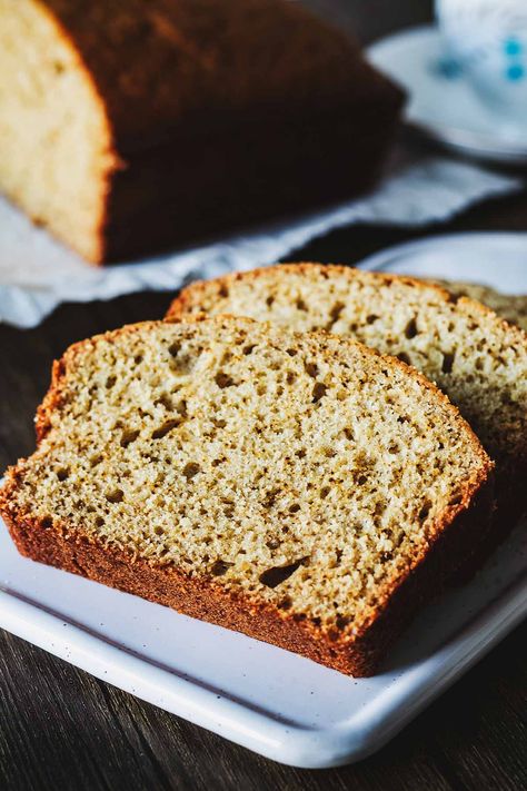 Cardamom Quick Bread | Our cardamom quick bread has a sweet and unique flavor that is sure to brighten your morning. It is moist and studded with flecks of cardamom and ground cloves. Serve it with softened butter and a drizzle of honey for a sweet and delicious start to your day! Get the printable recipe and step-by-step instructions at Heavenly Home Cooking. Matcha Coffee Recipe, Cardamom Bread Recipe, Cardamom Recipes, Cardamom Bread, Cardamom Recipe, Egg Substitute In Baking, Loaf Cakes, Cooking Bread, Easy Banana Bread Recipe