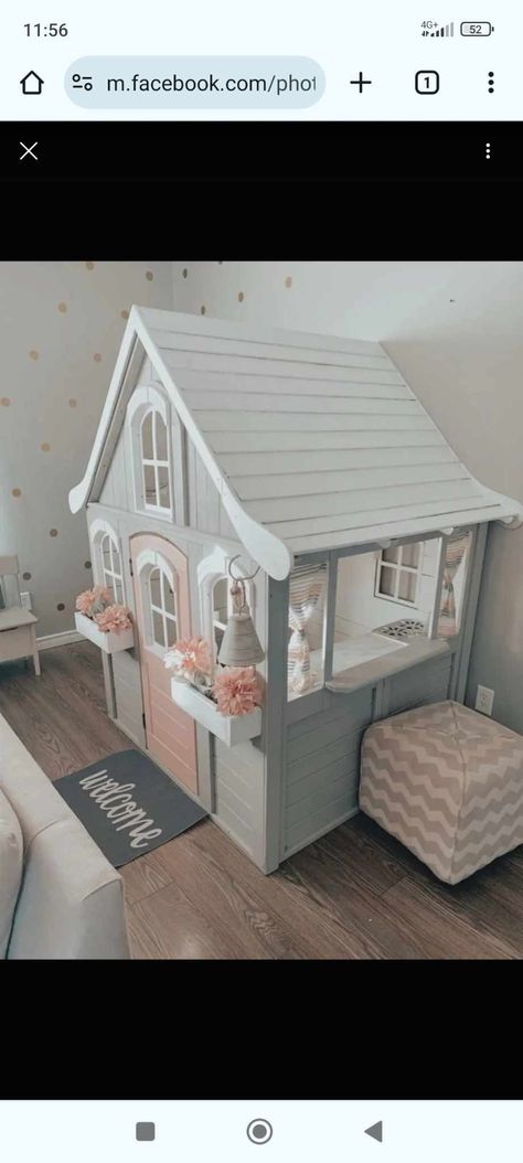 Kids Playhouse Ideas, Playhouse Makeover, Land Ideas, Playhouse Ideas, Outdoor Playhouse, Kids Playhouse, Kids Sports, Kids House, House Ideas