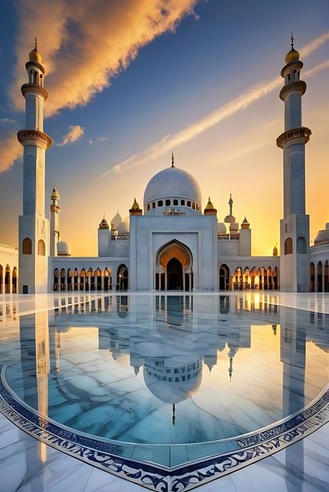 Masjid Pic, Masjid Photography, Makkah Photography, Masjid Photo, Islamic Photos Beautiful, Masjid Wallpaper, Mosque Images, Muslim Background, Mirror Shards