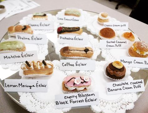 Eclair Flavors, Happy Hours, Banana Cream, Cream Puffs, Lemon Meringue, Eclairs, Dessert Drinks, Work Ideas, Meringue