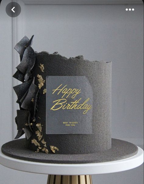 Gray Cake Birthday For Men, Masculine Cakes For Men, Masculine Cake, Happy Birthday Best Wishes, Barrel Cake, Birthday Cake For Him, Candy Birthday Party, Birthday Cakes For Men, Pretty Birthday Cakes