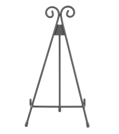 metal easel | 11'' Black Metal Easel | Jo-Ann Picture Frames Standing, Metal Easel, Picture Stand, Wallpaper Shop, Deco Wedding, Fabric Craft, Tripod Lamp, Welding Projects, Home Decor Pictures