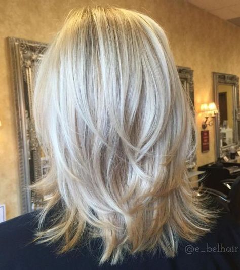 Piece-Y Feathery Cut For Medium Length Hair Lots Of Layers Shoulder Length Hair, Cute Shoulder Length Haircuts, Med Hair, Shoulder Length Layered Hair, Spring Hair Trends, Hair Layers, Medium Haircuts, Fine Straight Hair, Medium Layered Haircuts