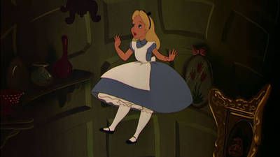 Alice In Wonderland Falling, Alice In Wonderland Palette, Ariel Pink Dress, Falling Down The Rabbit Hole, Alice In Wonderland Cartoon, White Rabbit Alice In Wonderland, Alice In Wonderland Flowers, Alice In Wonderland 1951, Alice In Wonderland Characters