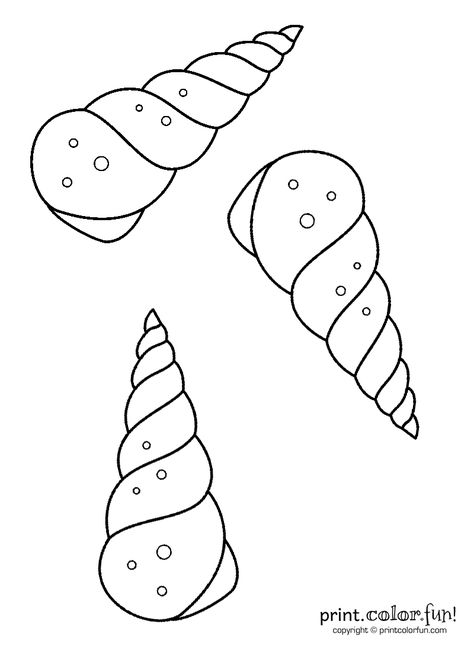 Color in these amazing spiral shells found on the ocean’s beach! P.S. Take a quick peek at these books from our mom-owned company! The Big Birthday Calendar Book Awesome adult coloring books: Vintage fashions, large print & more! Book of Brilliant Things Activity Book for kids More coloring pages you may like! Seashell Cutout Template, Spiral Shell Drawing, Sea Shell Template, Shell Template, Seashells Template, Shell Coloring, Spiral Shell, Ocean Crafts, Sea Theme