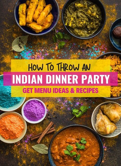 Ideas For Potluck, Indian Dinner Party, Thali Ideas, Indian Dinner Menu, Vegetarian Dinner Party, Dinner Party Planning, Indian Delicacies, Mothers Day Dinner, Indian Meal