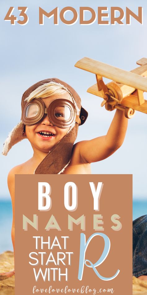 Looking for boy names that start with R? You’ll love these modern names real moms are using from Ranger to Ryder. Unique R Names, R Names For Boys, R Boy Names, Christian Names For Boys, R Names, Long Boy Names, Badass Boy Names, Christian Baby Boy Names, French Boys Names