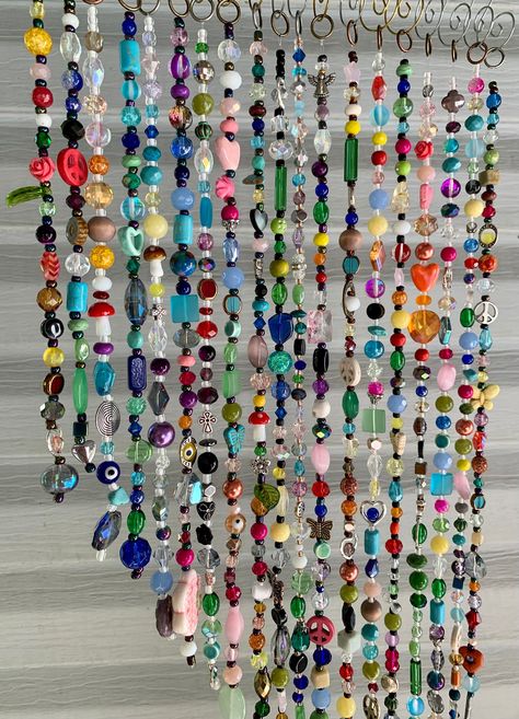 Hanging Beads Curtain, Curtain Beads, Glass Bead Crafts, Beaded Curtain, Hanging Beads, Beading Crafts, Quotes About Photography, Curtain Valance, Beaded Curtains