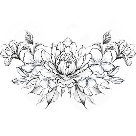 Chest Tattoo Fem, Flat Chest Tattoo, Chest Nature Tattoo, Flower Chest Tattoo Design, Stomach Tattoos Women Flowers, Woman’s Chest Piece Tattoo, Floral Chest Tattoo Design, Womens Chest Piece Tattoo, Womens Upper Chest Tattoo