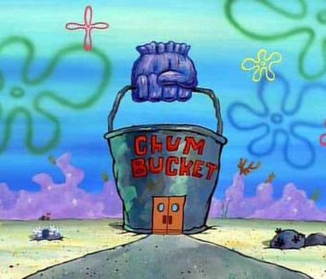 Bucket Drawing, Chum Bucket, Spongebob House, Spongebob Background, Spongebob Drawings, Spongebob Birthday Party, Spongebob Painting, Spongebob Party, Spongebob Square